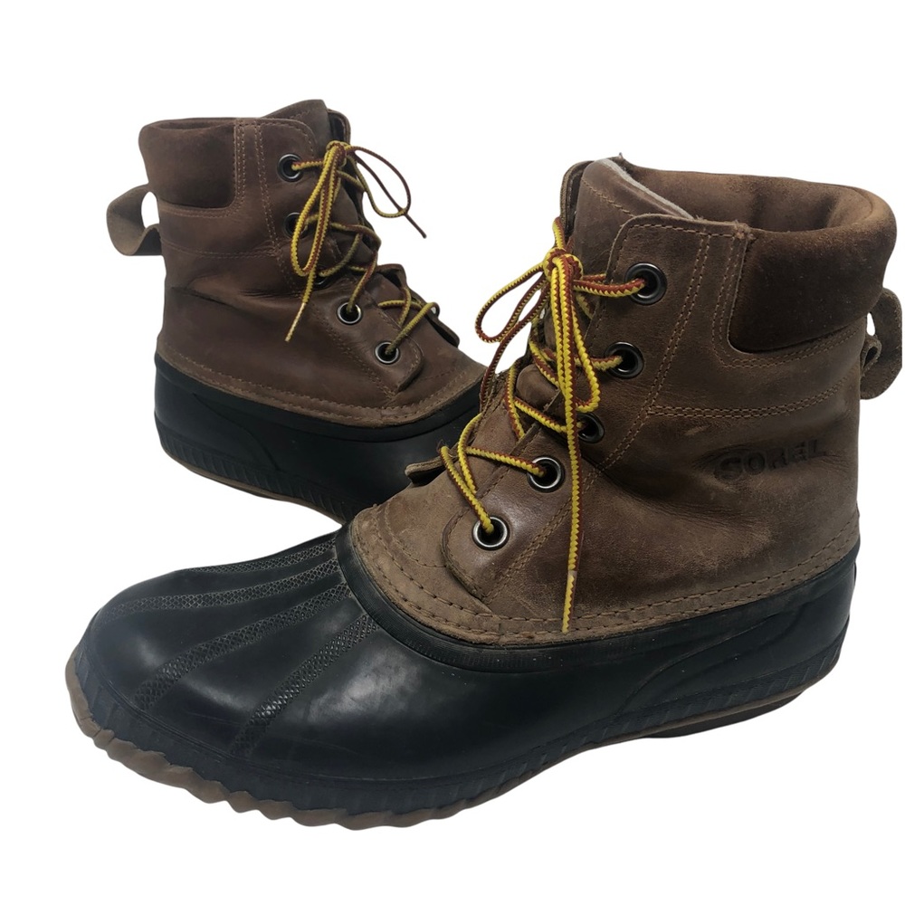 Sorel Men's Brown and Black Rain & Snow Boots